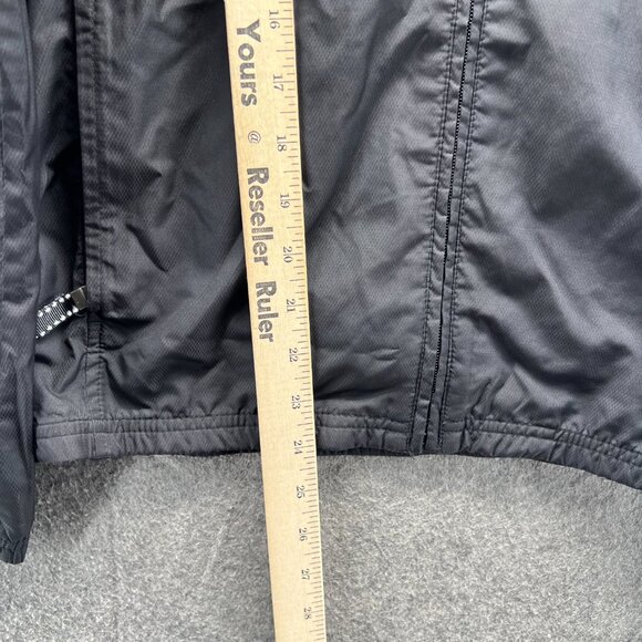 Greg Norman Windbreaker Jacket Mens Medium Black Full Zip Lightweight Golf Coat - Picture 8 of 10